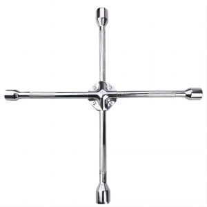 Cross Rim Wrench With Fixed pad