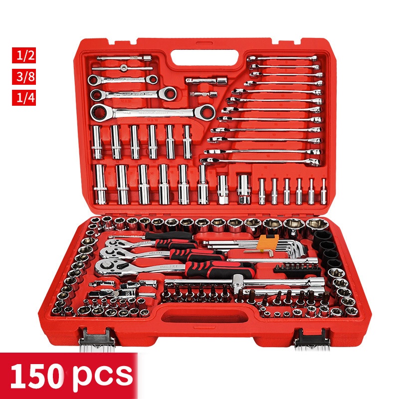 150PCS Socket Set(1/4″&3/8″&1/2″)