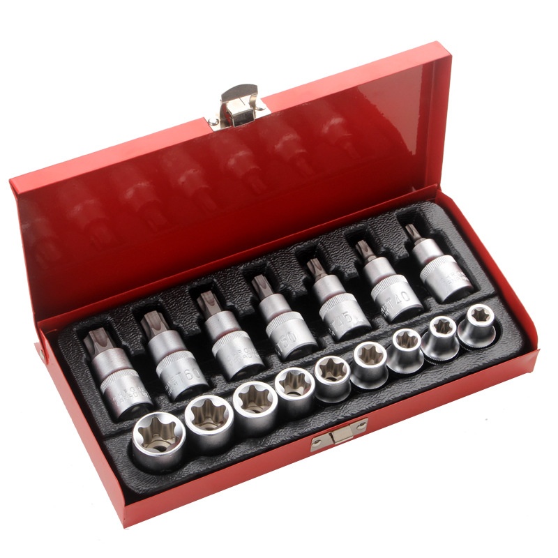 16pcs Torx Bit Set 1/2″Dr