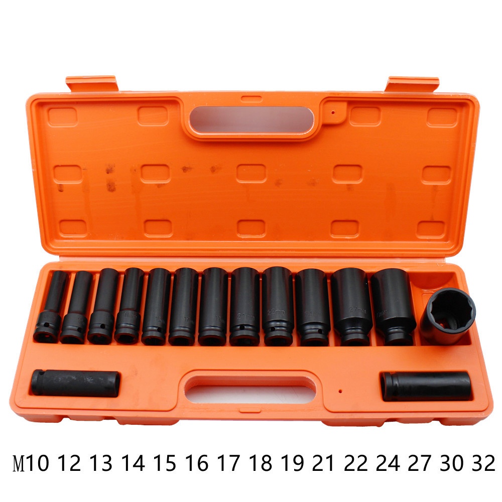 15PCS/ 18PCS Impact Deep Socket Set 1/2″Dr