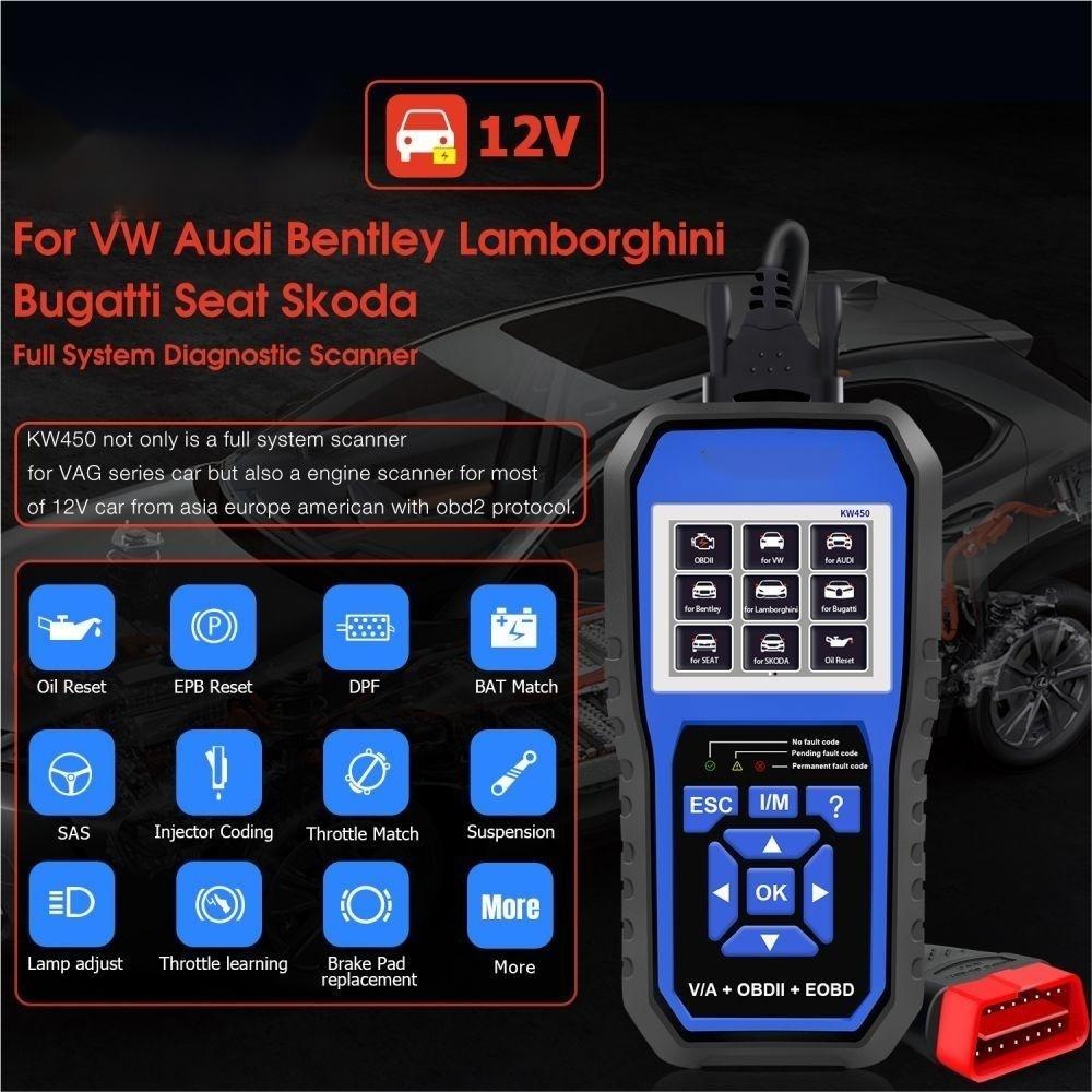 VAG Full System OBD2 Scanner Diagnostic Tool