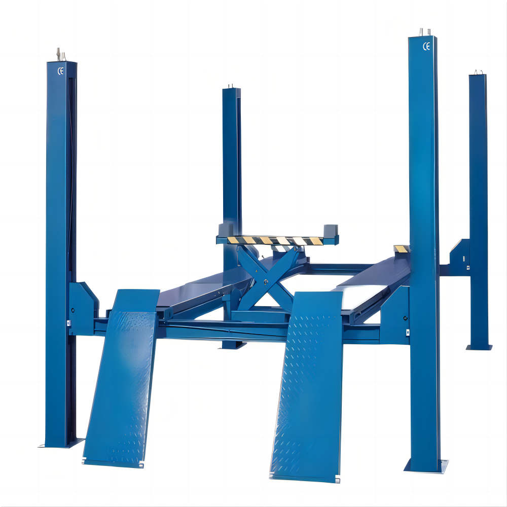 4 Ton/5 Ton Four Post Lift with Center Rolling Jack