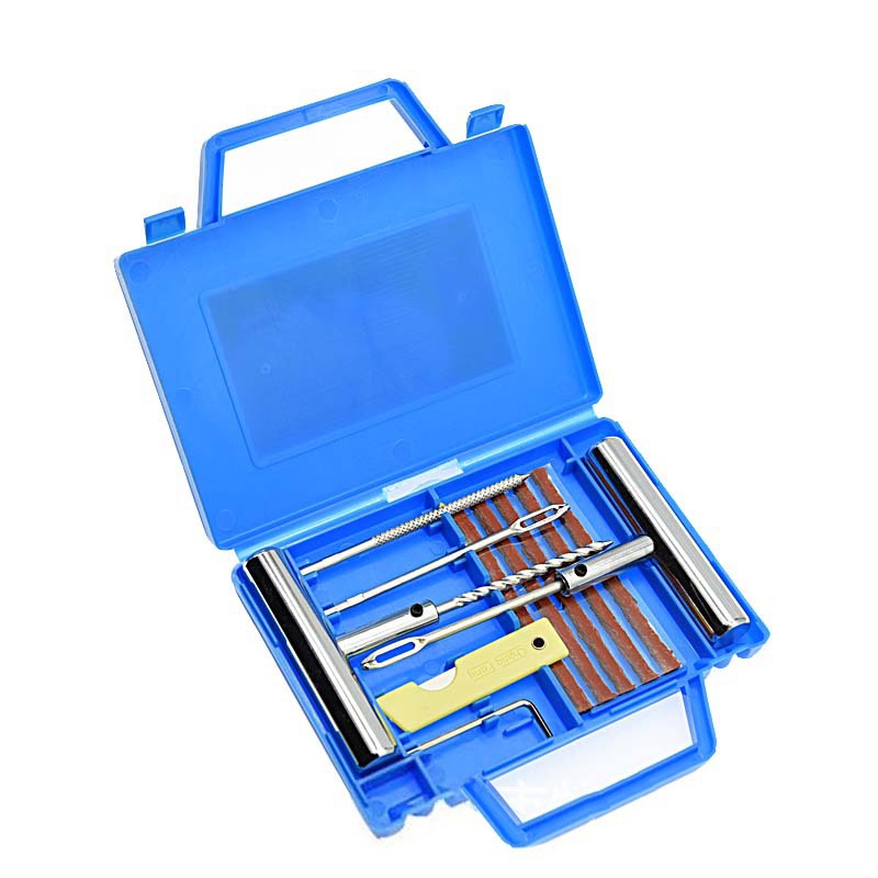 Tire Repair Tool Kit with Plastic Blow Case