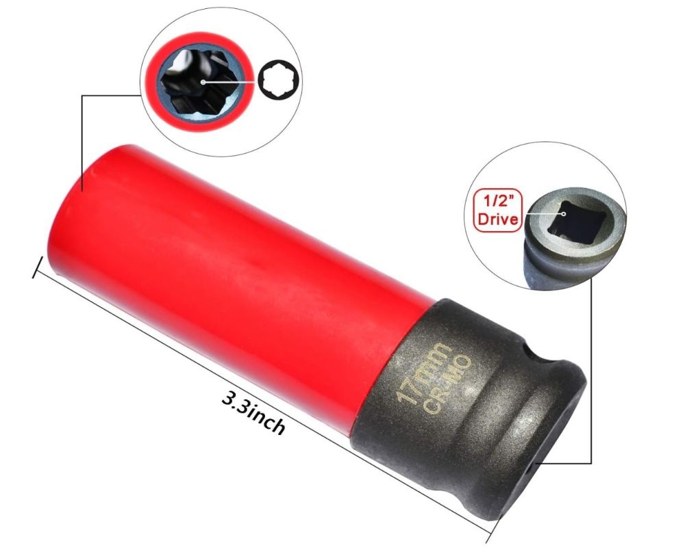 1/2″ Dr. 17mm Wheel Nut Socket Mercedes Benz