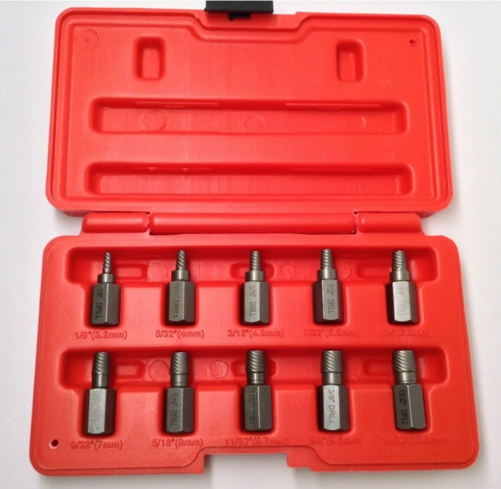 Hex-head Multispline Screw Extractor Kit–10PC/13PC/25PC