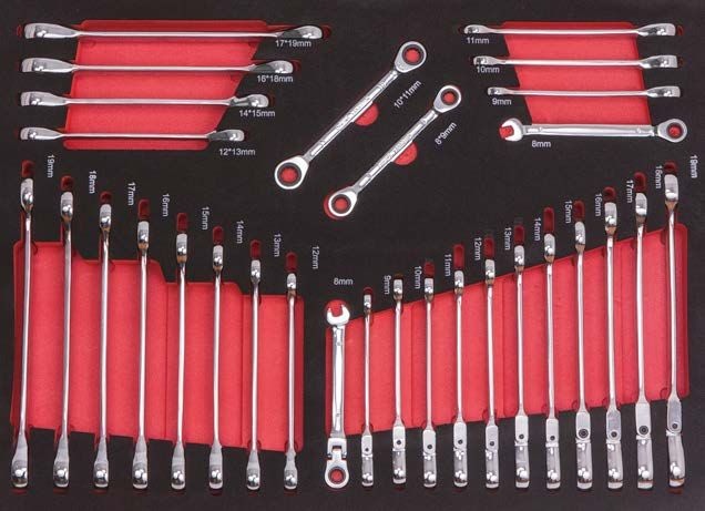 262PCS 7-Drawer Tool Trolley With Tools