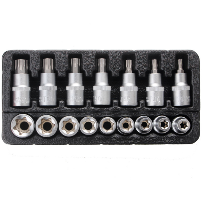 16pcs Torx Bit Set 1/2″Dr