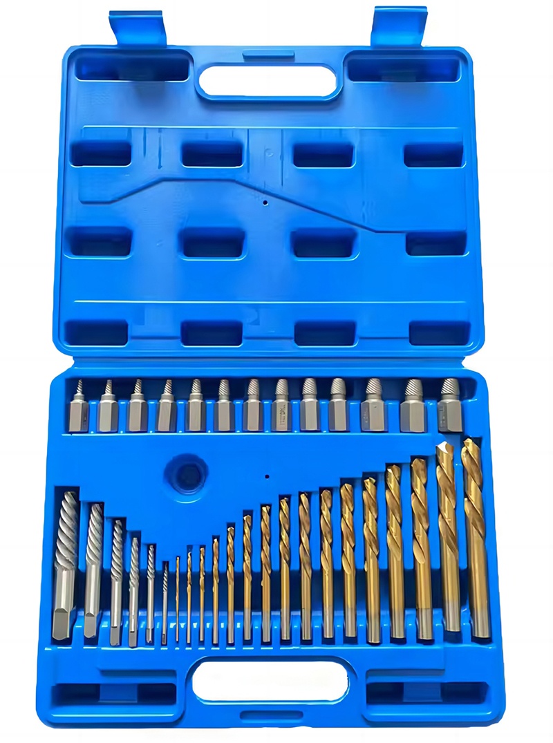 Damaged Bolt Nut Screw Remover Extractor Removal Set–26PC/35PC/49PC