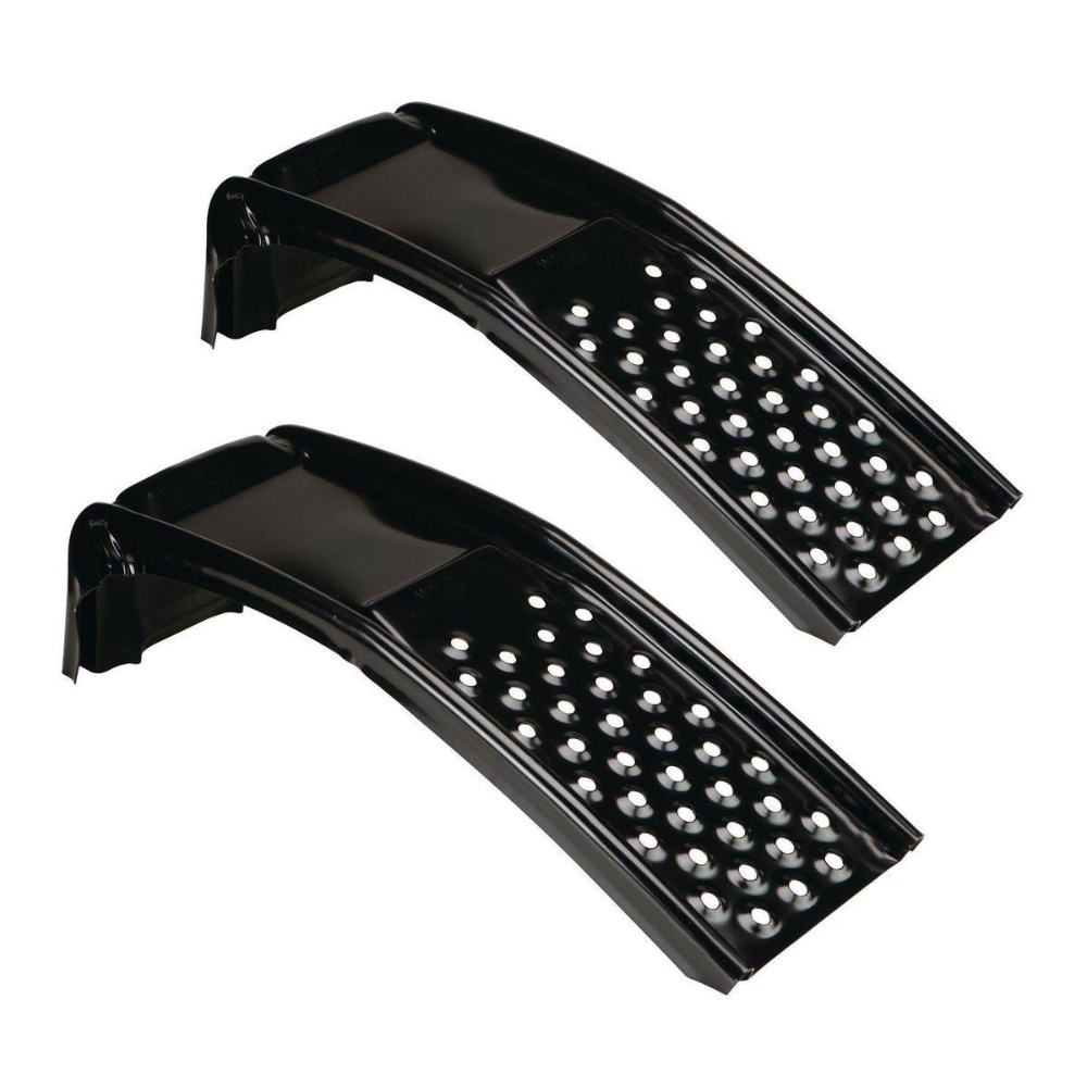 Solid Steel Auto Ramp Set Low Profile Car Ramp Portable Vehicle Ramp Set