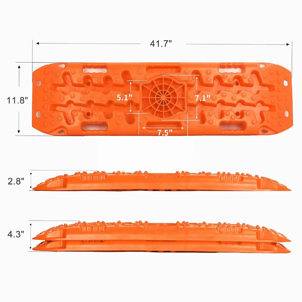 4×4 Off-Road Recovery Traction Boards with Jack Lift Base for Sand Mud and Snow