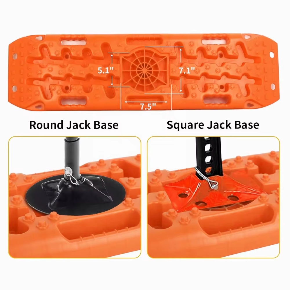4×4 Off-Road Recovery Traction Boards with Jack Lift Base for Sand Mud and Snow