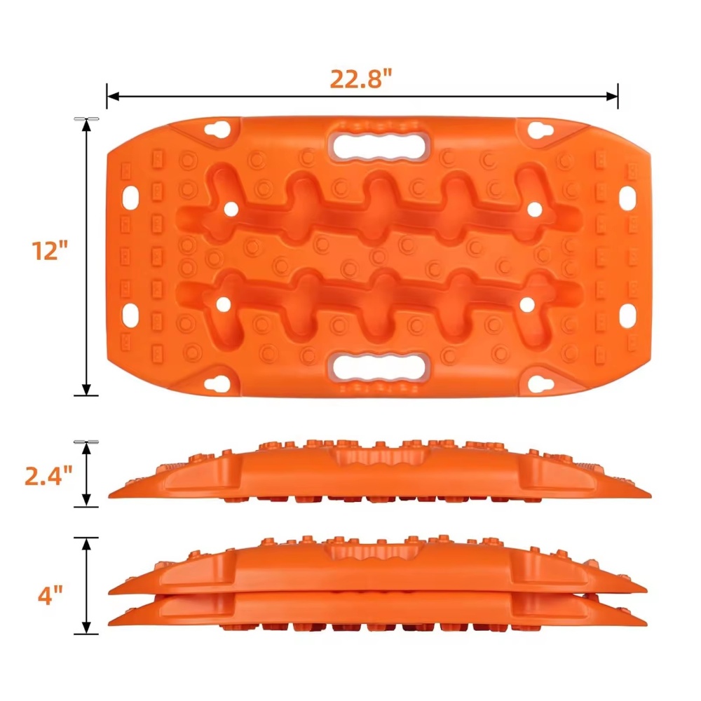 Mini Recovery Track Mats, 4×4 Off Road Recovery Traction Board for Sand Mud Snow