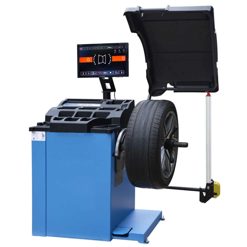 LCD Wheel Balancer with Foot Brake for 1” to 28” Tyres