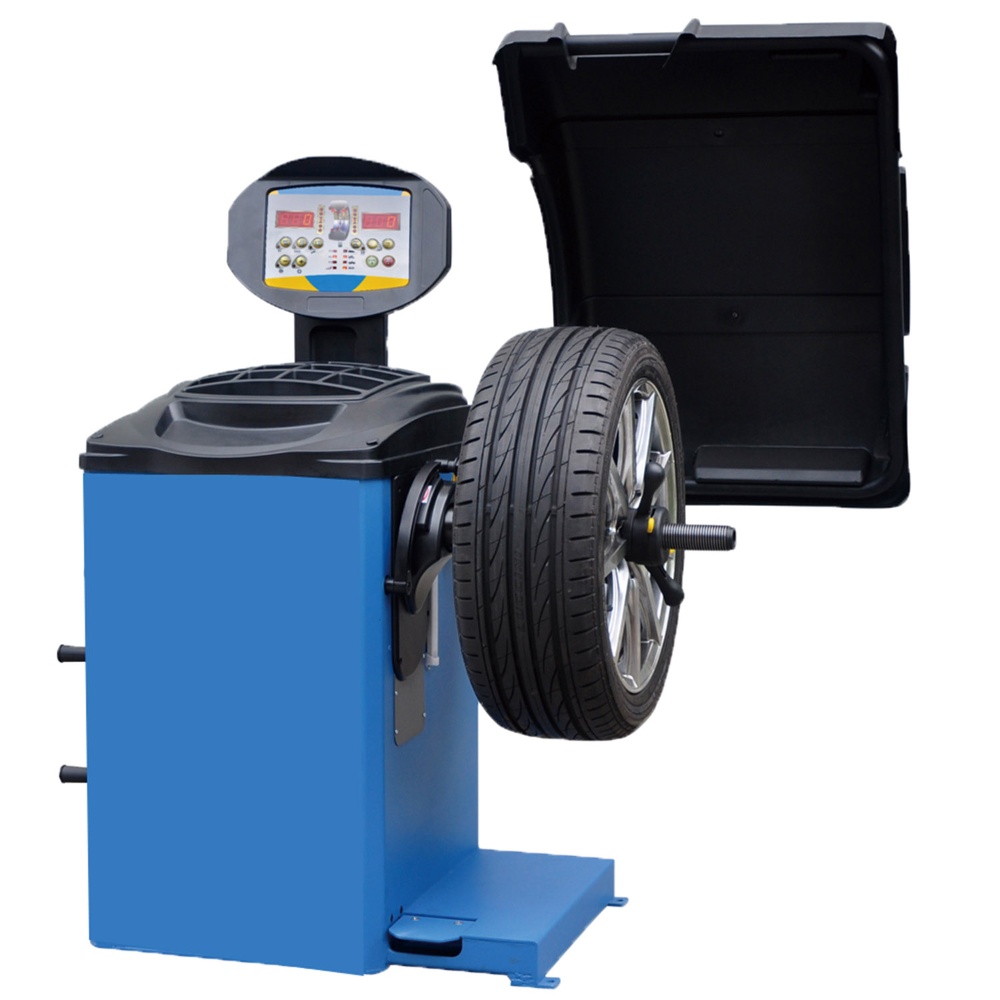 LED Wheel Balancer with Foot Brake for 1” to 28” Tyres