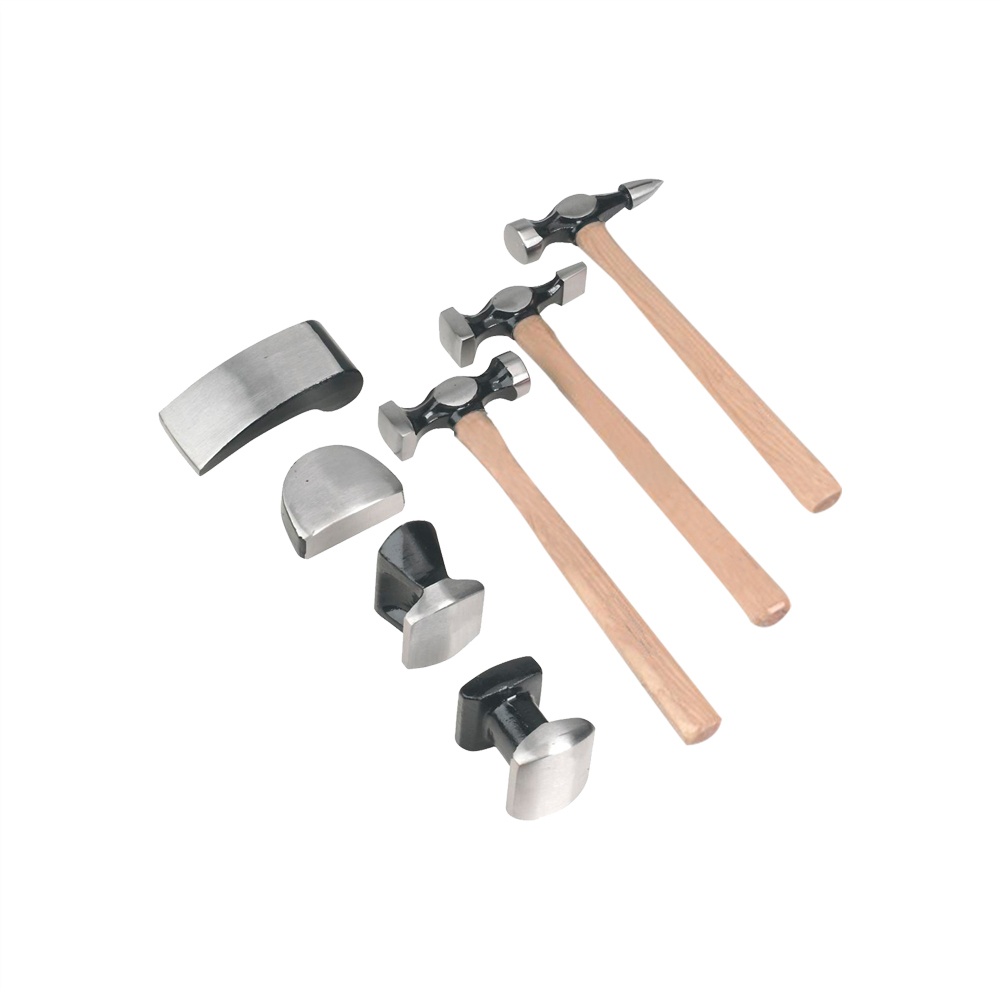7pc Auto Body Repair Kit(Top grade) – Hickory wooden handle