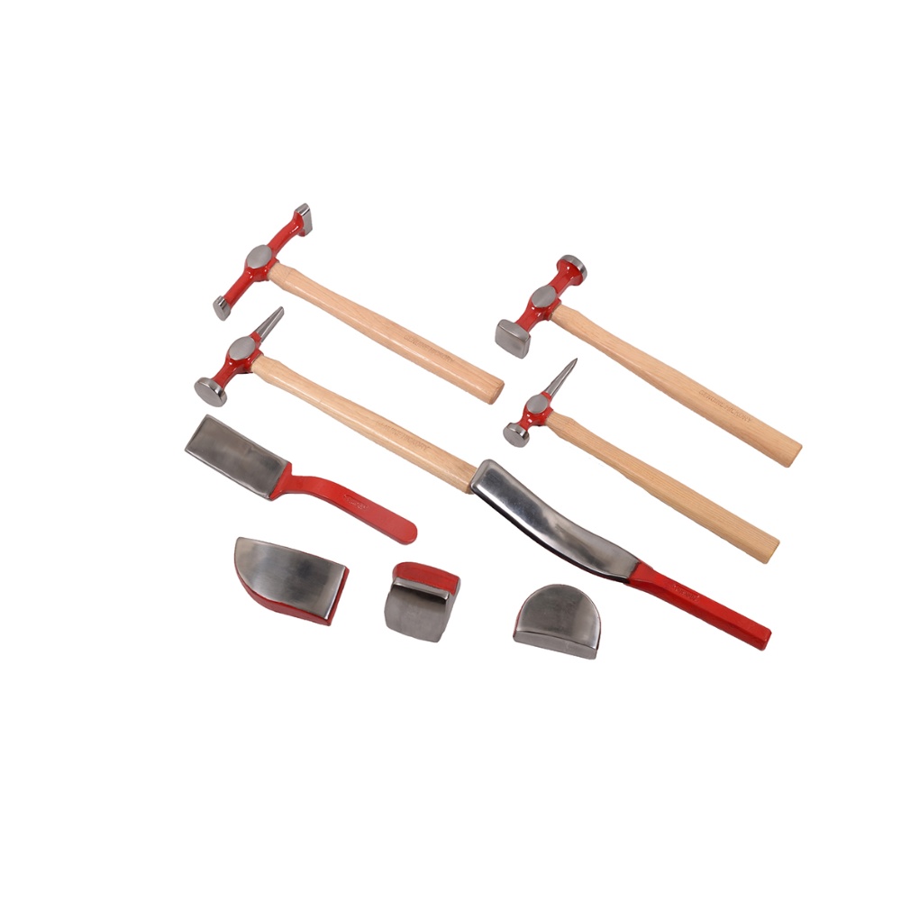 9pc Auto Body Repair Kit – Hickory wooden handle