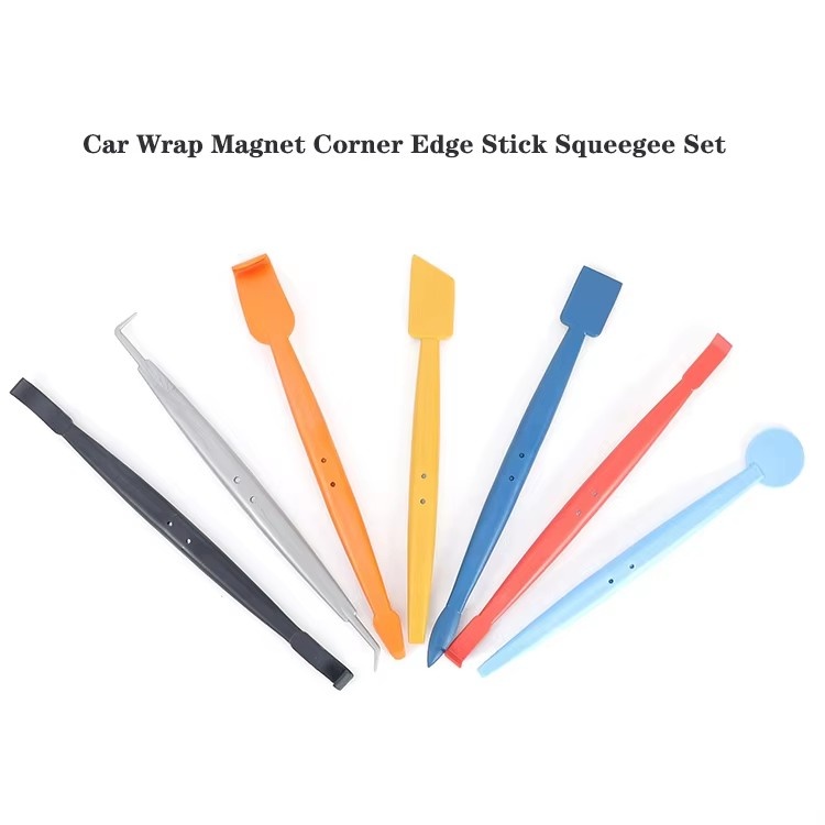 7pcs Car Wrap Magnet Corner Edge Stick Squeegee Set