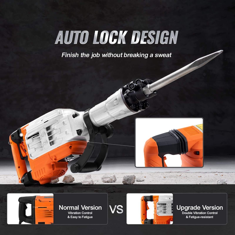 Industrial Electric Demolition Hammer Breaker Jack Hammer Tool Drilling Machine
