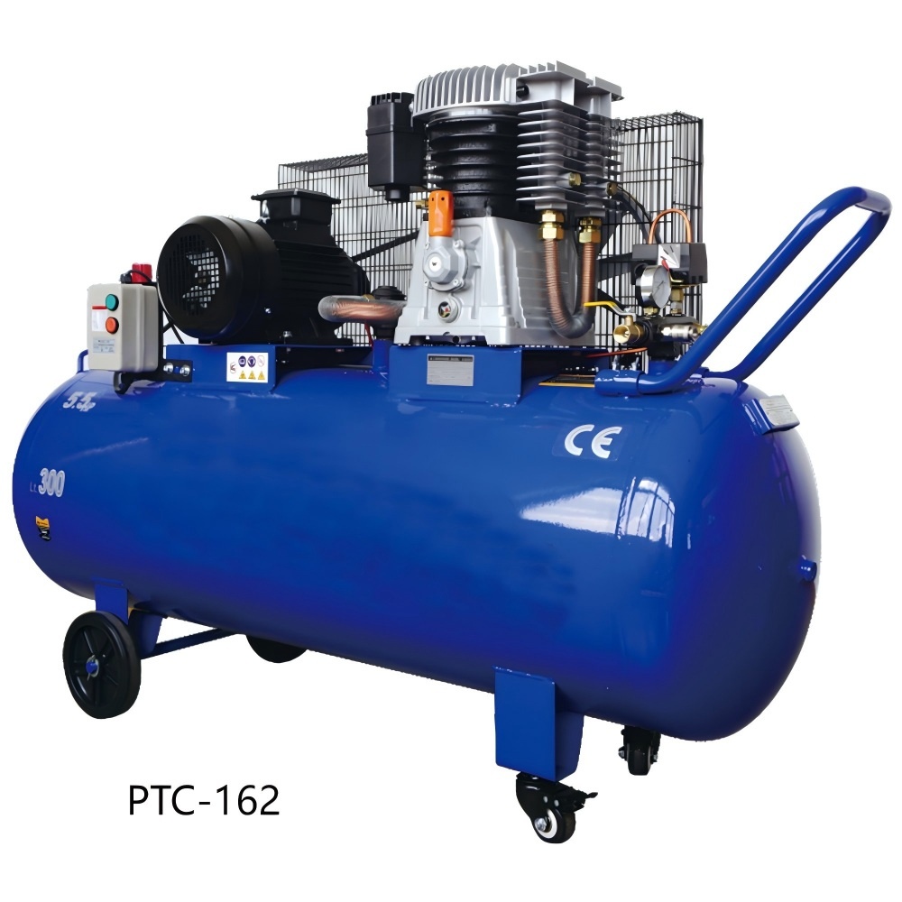 Belt Driven Air Compressor With Cast Cylinder High 12Bar Pressure
