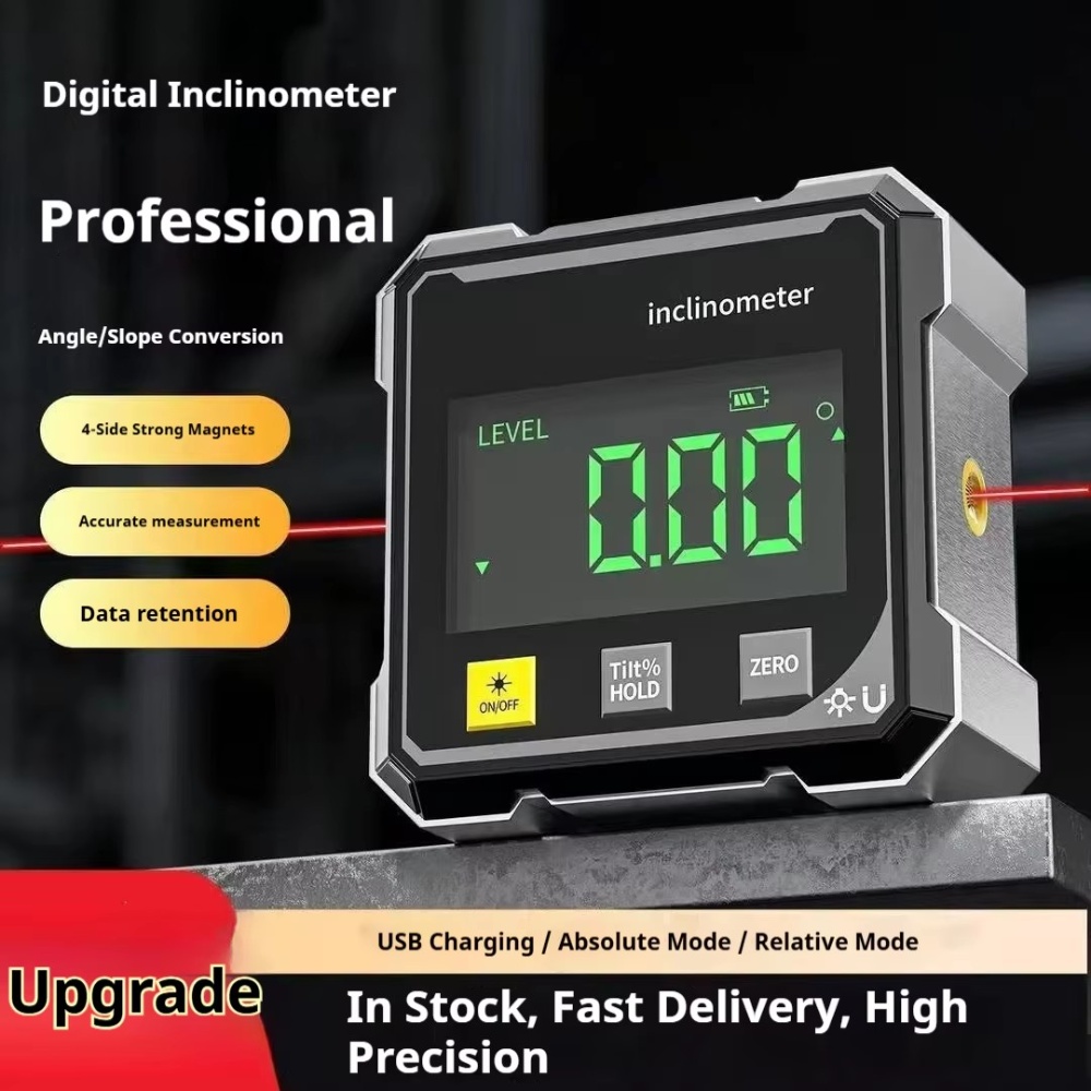 Economical Two-sided Laser Digital Inclinometer